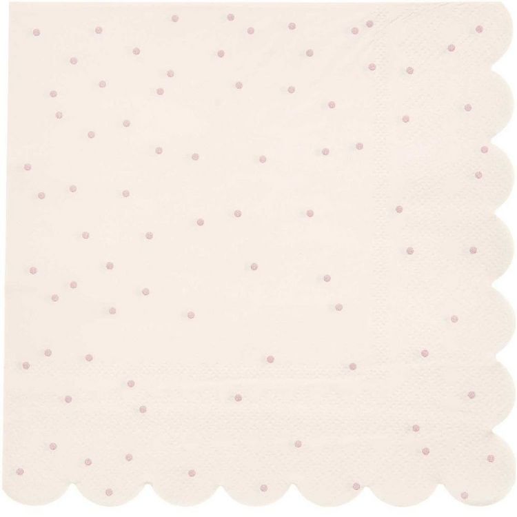Servietten Punkte, Hellrosa kaufen