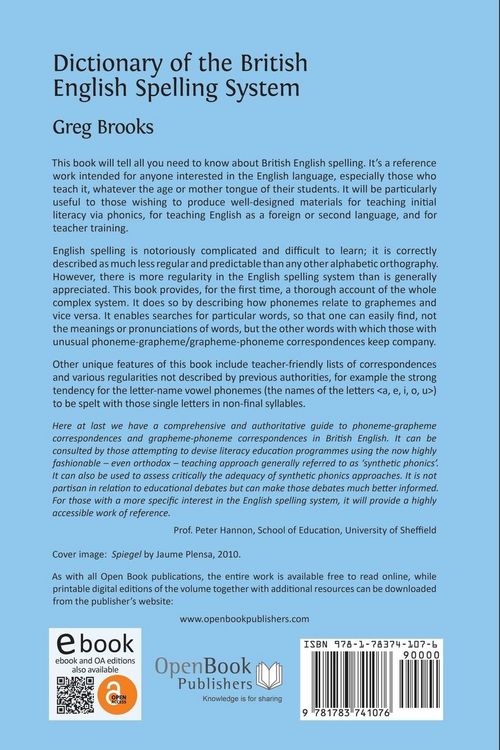 Produktbild: Dictionary of the British English Spelling System