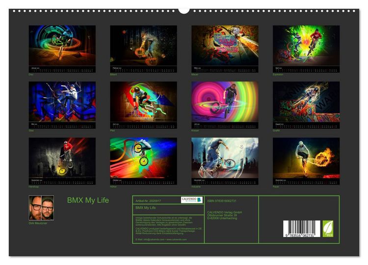 Produktbild: BMX My Life (hochwertiger Premium Wandkalender 2026 DIN A2 quer), Kunstdruck in Hochglanz