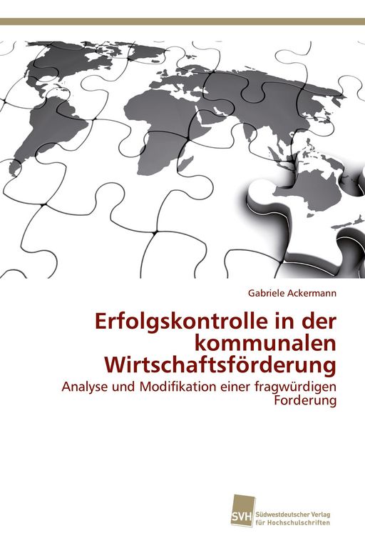 Produktbild: Erfolgskontrolle in der kommunalen Wirtschaftsf&ouml;rderung