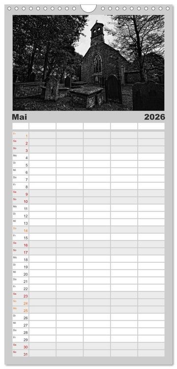 Produktbild: Familienplaner 2026 - Gothic Fantasy mit 5 Spalten (Wandkalender, 21 x 45 cm) CALVENDO