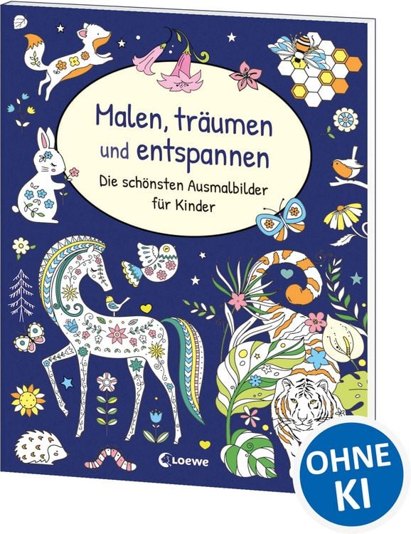 Produktbild: Malen, tr&auml;umen und entspannen - Die sch&ouml;nsten Ausmalbilder f&uuml;r Kinder