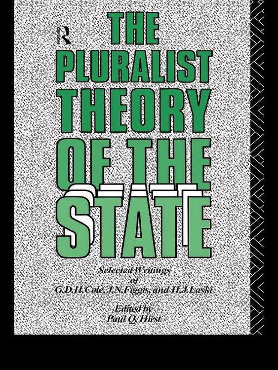 Produktbild: The Pluralist Theory of the State