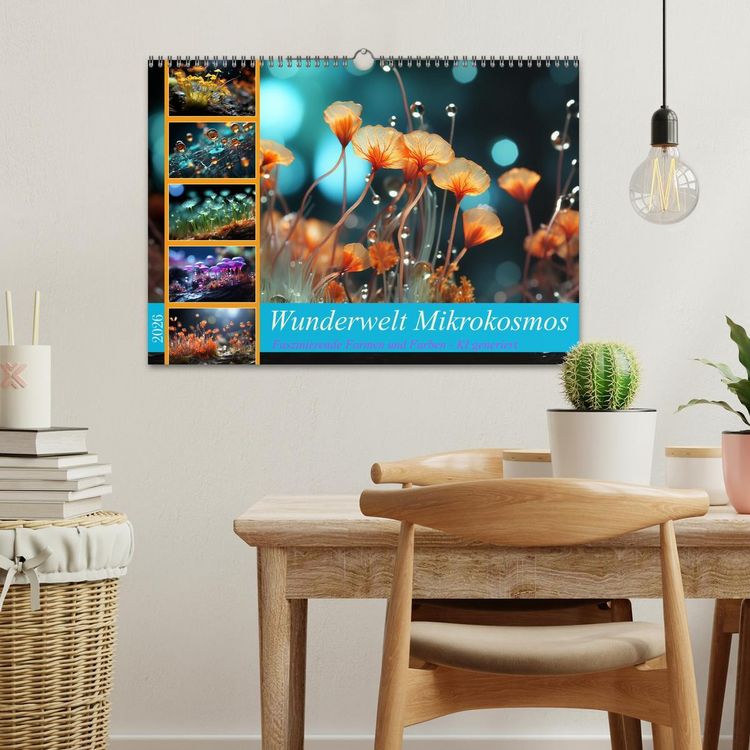 Produktbild: Wunderwelt Mikrokosmos (Wandkalender 2026 DIN A3 quer), CALVENDO Monatskalender