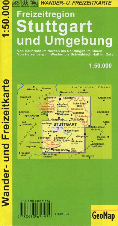 Produktbild: Stuttgart und Umgebung Wander- und Freizeitkarte