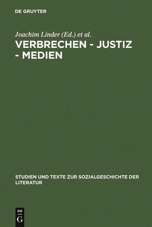 Produktbild: Verbrechen - Justiz - Medien