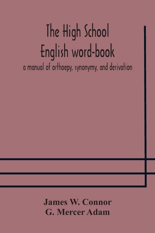 Produktbild: The High School English Word-Book