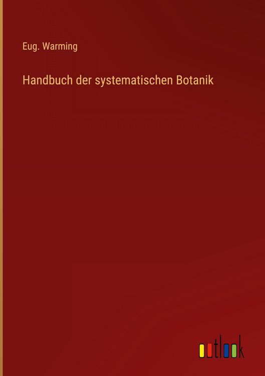 Produktbild: Handbuch der systematischen Botanik