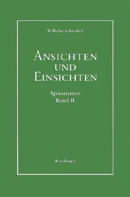 Produktbild: Ansichten und Einsichten. Aphorismen