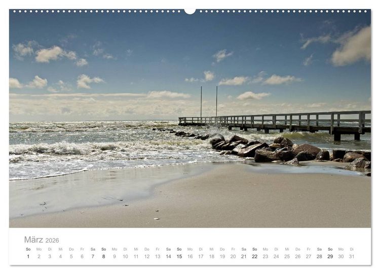 Produktbild: Gr&ouml;mitz - Ostseebad an der Sonnenseite (hochwertiger Premium Wandkalender 2026 DIN A2 quer), Kunstdruck in Hochglanz