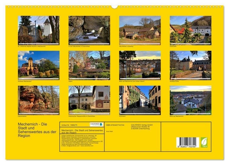 Produktbild: Mechernich - Die Stadt und Sehenswertes aus der Region (hochwertiger Premium Wandkalender 2026 DIN A2 quer), Kunstdruck in Hochglanz