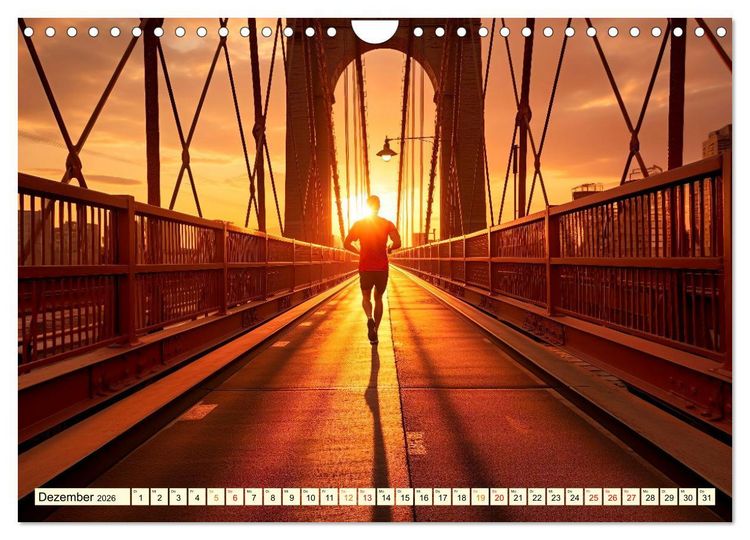 Produktbild: Joggen, gesund laufen (Wandkalender 2026 DIN A4 quer), CALVENDO Monatskalender