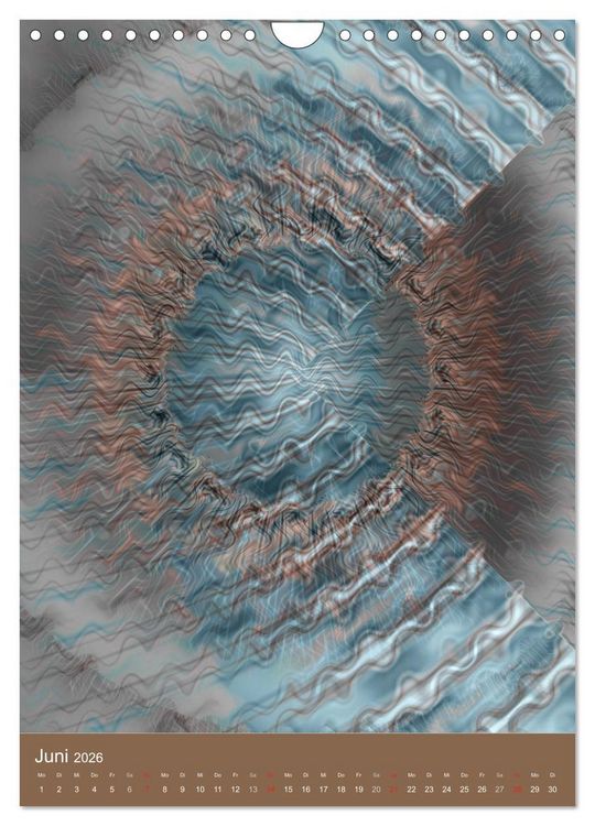 Produktbild: Digitale Kunst - rund und bunt (Wandkalender 2026 DIN A4 hoch), CALVENDO Monatskalender