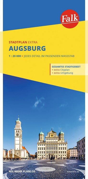 Produktbild: Falk Stadtplan Extra Augsburg 1:20.000