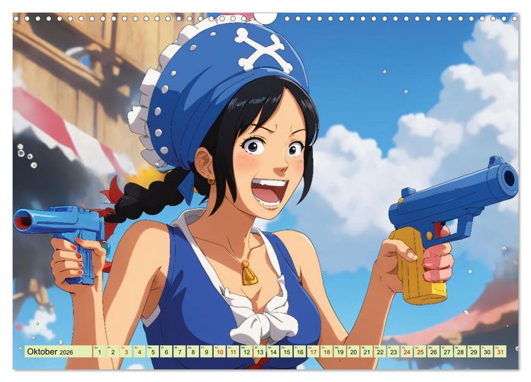 Produktbild: Anime Piraten - Waifu Edition (Wandkalender 2026 DIN A3 quer), CALVENDO Monatskalender