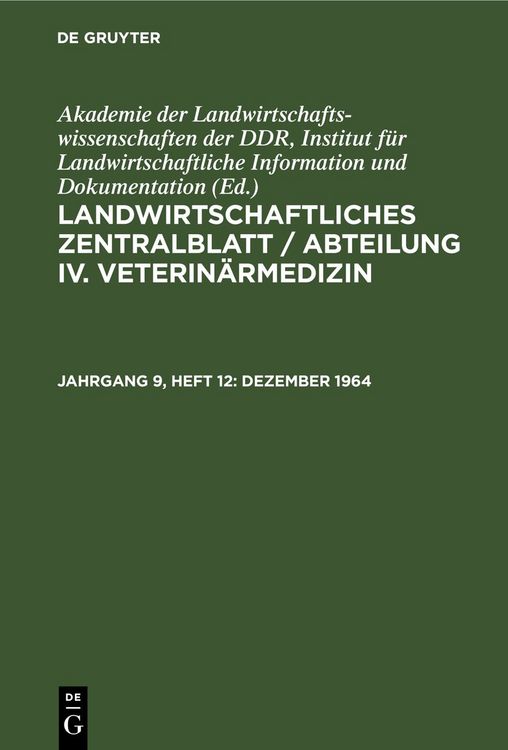Produktbild: Dezember 1964
