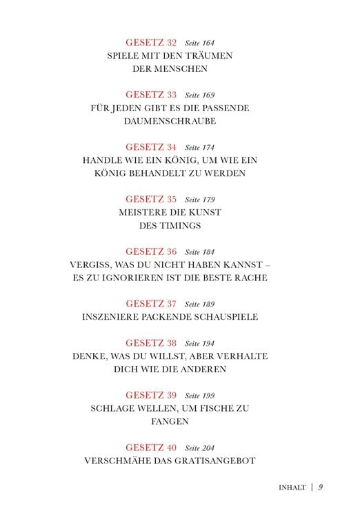 Greene, Power, 48 Gesetze der Macht