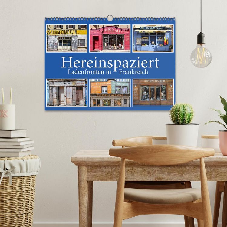 Produktbild: Hereinspaziert &ndash; Ladenfronten in Frankreich (Wandkalender 2026 DIN A3 quer), CALVENDO Monatskalender