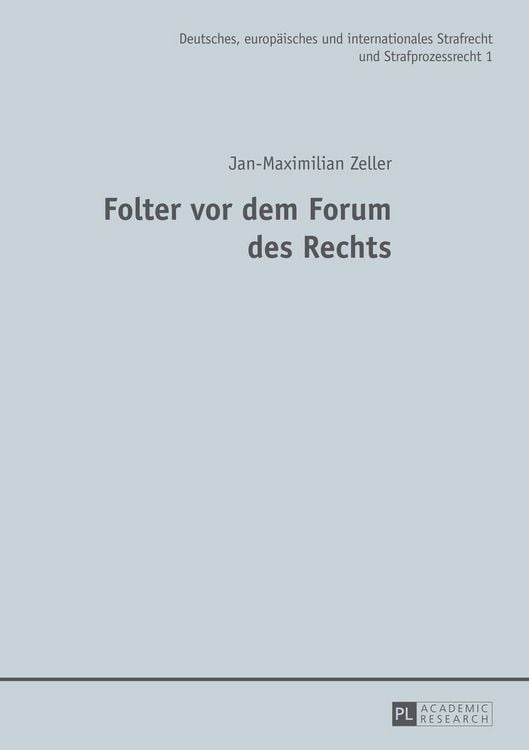 Produktbild: Folter vor dem Forum des Rechts