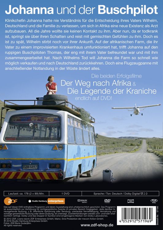 Produktbild: Johanna und der Buschpilot - Der Weg nach Afrika & Die Legende der Kraniche