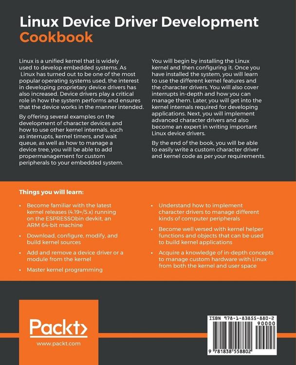 Produktbild: Linux Device Driver Development Cookbook