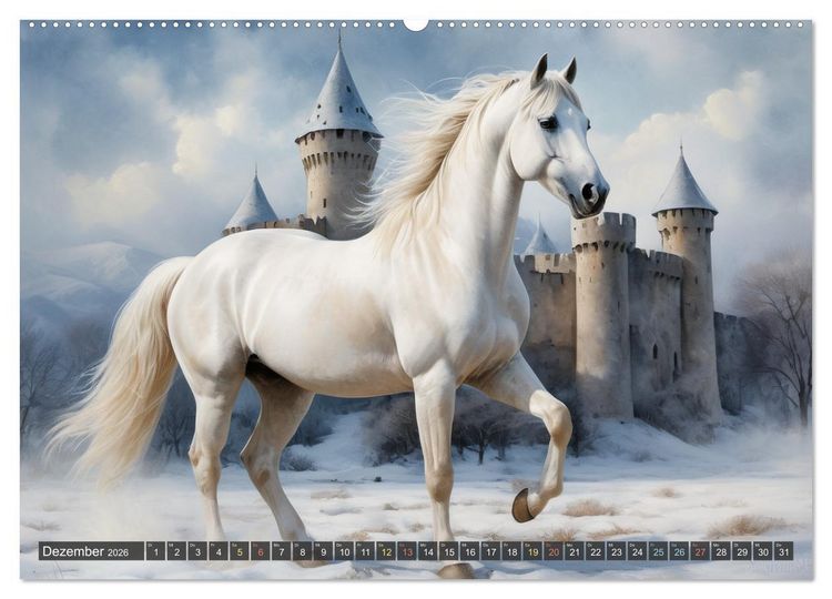Produktbild: Sch&ouml;ne wilde Mustangs (hochwertiger Premium Wandkalender 2026 DIN A2 quer), Kunstdruck in Hochglanz