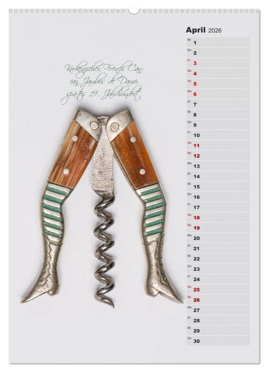 Produktbild: Emotionale Momente: Korkenzieher - geniales Alltagswerkzeug. Planer. (Wandkalender 2026 DIN A2 hoch), CALVENDO Monatskalender