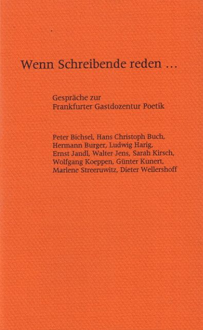 Produktbild: Wenn Schreibende reden...
