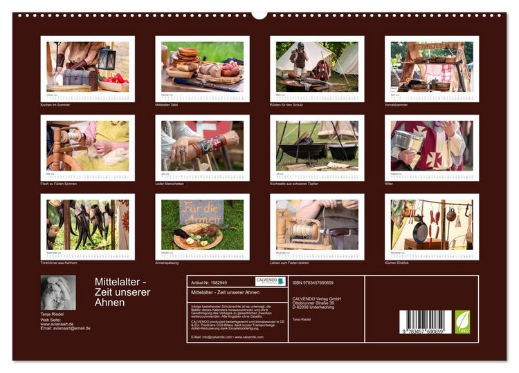 Produktbild: Mittelalter - Zeit unserer Ahnen (hochwertiger Premium Wandkalender 2026 DIN A2 quer), Kunstdruck in Hochglanz
