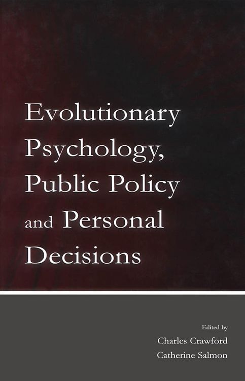 Produktbild: Evolutionary Psychology, Public Policy and Personal Decisions