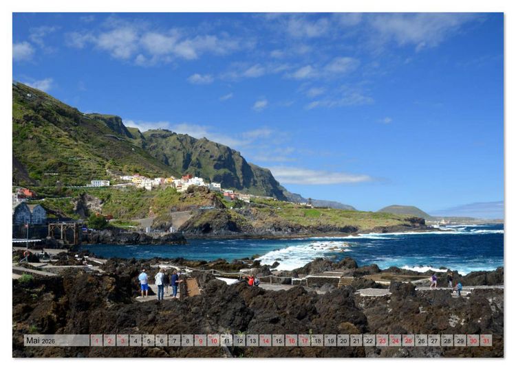 Produktbild: Teneriffa - Insel der Gl&uuml;ckseligen (Tischkalender 2026 DIN A5 quer), CALVENDO Monatskalender