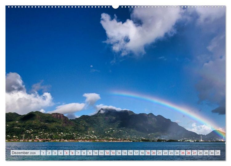 Produktbild: Die Seychellen - ganz nah am Paradies (hochwertiger Premium Wandkalender 2026 DIN A2 quer), Kunstdruck in Hochglanz