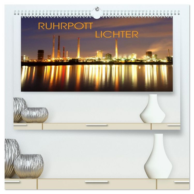 Produktbild: RUHRPOTT LICHTER (hochwertiger Premium Wandkalender 2026 DIN A2 quer), Kunstdruck in Hochglanz