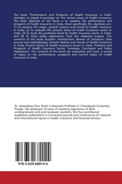 Produktbild: Performance and Prospects of Health Insurance in India