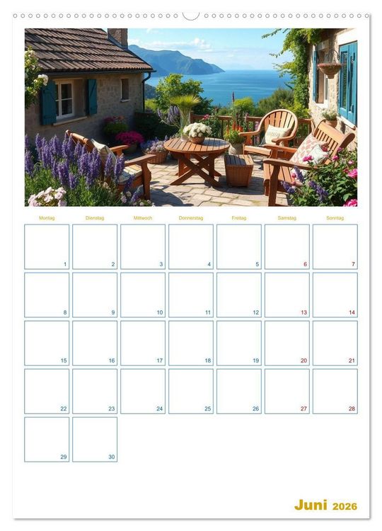 Produktbild: Cottagetr&auml;ume - Ein Jahr voller l&auml;ndlicher Magie (hochwertiger Premium Wandkalender 2026 DIN A2 hoch), Kunstdruck in Hochglanz