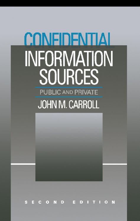 Produktbild: Confidential Information Sources