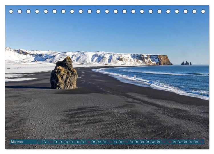 Produktbild: Island - Reise in eine andere Welt (Tischkalender 2026 DIN A5 quer), CALVENDO Monatskalender