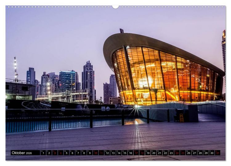 Produktbild: Dubai Highlights (Wandkalender 2026 DIN A2 quer), CALVENDO Monatskalender