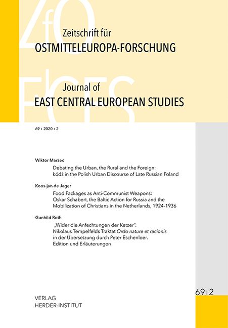 Produktbild: Zeitschrift f&uuml;r Ostmitteleuropa-Forschung (ZfO) 69/2 / Journal of East Central European Studies (JECES)