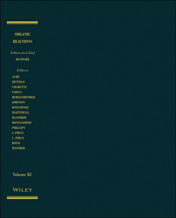 Produktbild: Organic Reactions, Volume 83