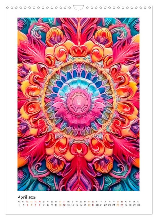Produktbild: Zauberhafte Mandalas (Wandkalender 2026 DIN A3 hoch), CALVENDO Monatskalender