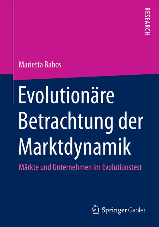 Produktbild: Evolution&auml;re Betrachtung der Marktdynamik