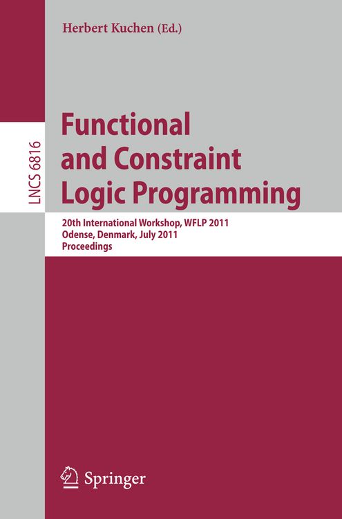 Produktbild: Functional and Constraint Logic Programming