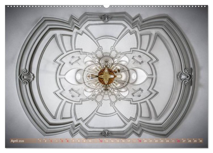 Produktbild: G&ouml;ttliche Projektionen - Kirchenpanoramen (Wandkalender 2026 DIN A2 quer), CALVENDO Monatskalender