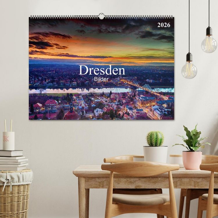 Produktbild: Dresden Bilder 2026 (Wandkalender 2026 DIN A2 quer), CALVENDO Monatskalender
