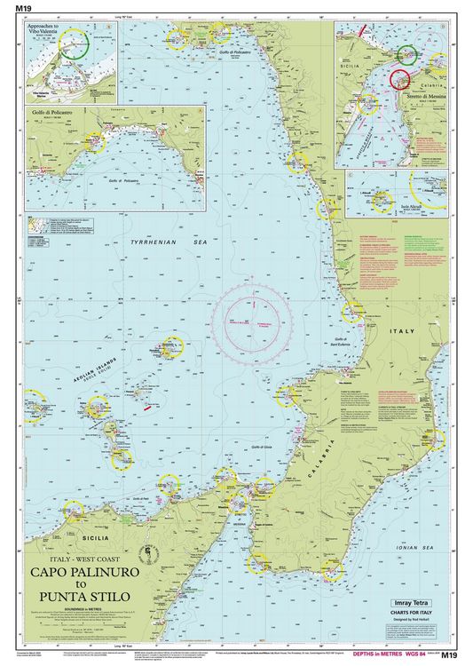Produktbild: M19 Capo Palinuro to Punta Stilo, Imray Chart