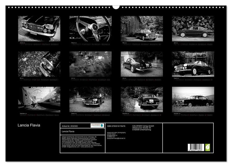Produktbild: Lancia Flavia (Wandkalender 2026 DIN A2 quer), CALVENDO Monatskalender