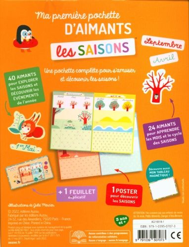 Produktbild: Les saisons : ma premi&egrave;re pochette d'aimants