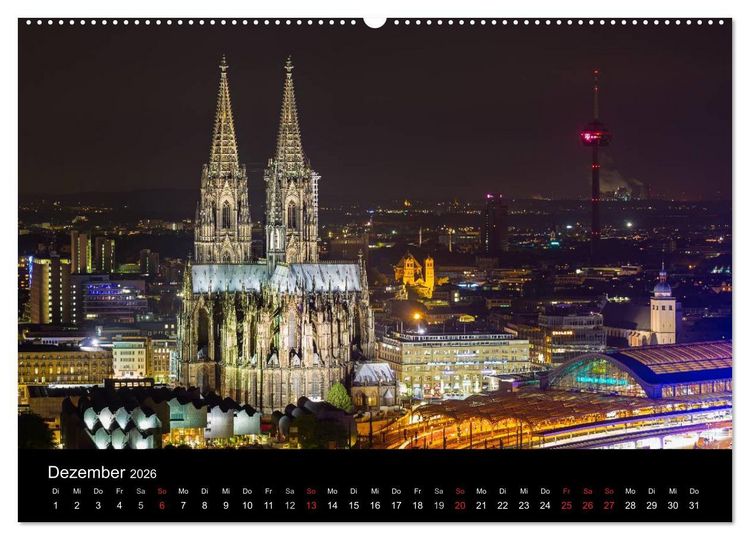 Produktbild: K&ouml;lner - Blickwinkel (Wandkalender 2026 DIN A2 quer), CALVENDO Monatskalender