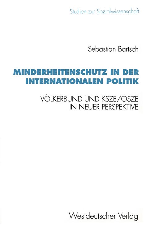 Produktbild: Minderheitenschutz in der internationalen Politik